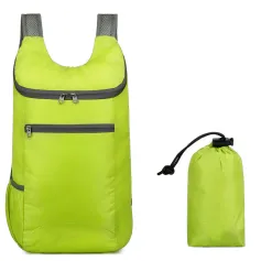 15L Waterproof Folding Backpack Ultralight Camping Backpack Outdoor Daypack Men Women Foldable Traveling Hiking Cycling Backpack