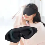 KALOAD 3D Deep Socket Rebound Memory Foam Sleeping Eye Mask Adjustable Strap Light Breathable Face Eyepatch for Deep Sleep Yoga Travel