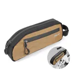 ESLNF Portable Bike Tube Bag Waterproof Big Capacity Top Zipper Hook Loop Strap Installation Nylon Bicycle Frame Bag for MTB Outdoor Riding