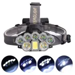 BIKIGHT LED Rechargeable Headlamp Super Bright LED 6 Modes Waterproof Lightweight Headlamp for Camping Outdoor Sports
