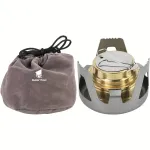 IPRee Portable Mini Alcohol Stove Burner Adjustable Firepower Gasoline Stove Aluminum Alloy Bracket Ultralight Brass Camping Stoves