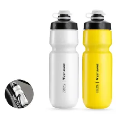 WEST BIKING 550ML Extrusion Bicycle Water Bottle Portable Lightweight Drop-resistant Leak-proof Sports Bike Kettle for MTB Outdoor Cycling