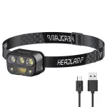 Bikight Smart Body Motion Sensor Portable Mini LED Headlamp USB Rechargeable Outdoor Camping Light Powerful Headlight Head Lamps
