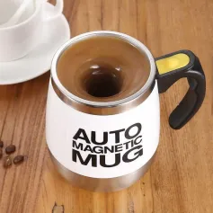 450ml Electric Self Stirring Magnetic Stainless Steel Coffee Mug Coffee Milk Mixing Cup Blender Lazy Smart Mixer Thermal Cup