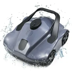 Otomatik Robotik Havuz Temizleyici IPX8 Zemin Düz Havuzlar İçin Akülü Robotik Havuz Süpürgesi Maksimum 100㎡ Temizleme Alanı için 5200mAh Pil