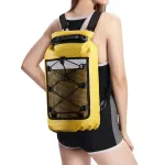 WaveRite 10L/20L/30L Waterproof Ocean Swimming Backpack PVC Fashing Diving Compression Storage Dry Pack Bag Men Women Kayaking Boating Surfing Pack