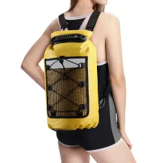 WaveRite 10L/20L/30L Waterproof Ocean Swimming Backpack PVC Fashing Diving Compression Storage Dry Pack Bag Men Women Kayaking Boating Surfing Pack