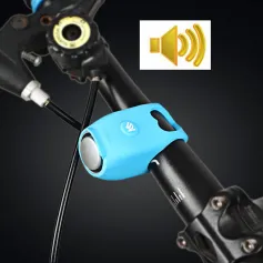 120dB Mini High Sound Bicycle Bell Horn 5 Sound Modes USB Rechargeable Waterproof Electric Horn Mountain Road Cycling Horn
