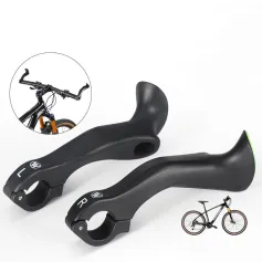 WEST BIKING Adjustable Fluorescent Bicycle Extended Handlebar Lightweight Mountain Bike Bar Ends Deputy Handle