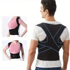 PRANASH Posture Corrector Medical Back Support Adjustable Full Shoulder Brace For Mid Upper Spine Lumbar Support
