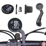 SunDing Wireless Bicycle Computer 16 Functions Waterproof Automatic Backlight Sensor Bike Speedometer Bicycle Odometer Stopwatch with Remote Control for MTB Road Cycle