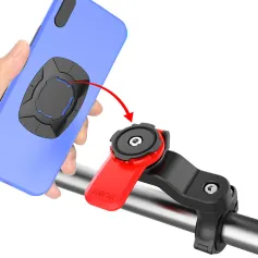 XANES Rotatable Bicycle Phone Holder 4.7\-7.2\ inch Phone Shockproof Non-slip Motorcycle Holder Handlebar Mount Safety Lock Phone Holder