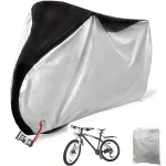XANES 210D Oxford Cloth Waterproof Bicycle Cover Sun-proof Dust-proof Electric Vehicle Motorcycle Cover for Outdoor Storage
