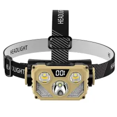 USB Rechargeable Headlamp With Blue Red Light Headlight LED Headlamp Outdoor Camping Fishing Forehead Flashlight Night Head Lamp