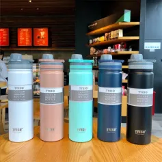 750ml Portable Insulated Thermos Bottle Stainless Steel Water Bottle Travel Cup Double Wall Vacuum Flask Sport Thermal Mug