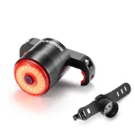 ROCKBROS Q5 Mini intelligens autó kerékpár hátsó lámpa rezgésérzékelő fényérzékenység fék hátsó lámpa IPx6 vízálló C típusú töltő kerékpárcsomó MTB országúti éjszakai kerékpározáshoz