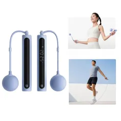 XIAOMI Mijia Smart Skipping Rope 2 LED Data Logging Adjustable Length Non-slip Silicone Strip Large Ball Swinging Skipping Rope for Indoor Outdoor Training Fitness Sports