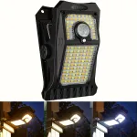 IPRee 118LED 3 Color Temperature Solar Lights Outdoor Clip-on Motion Sensor Lights 3 Mode IP65 Waterproof Security Light For Fence,Deck,Wall,Garage,Patio