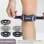 AOLIKES 1PCS Sports Patella Strap Knee Brace Support Silicone Soft Muscle Strength for Arthritis Running Basketball Hiking, Soccer