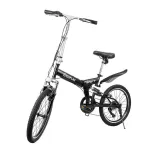 [USA Direct] IDEAPLAY P11 6-Speed 20 Inch Wheels Mountain Bike Steel Frame V-Brakes Payload 75KG Adult Folding Bicycle