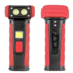 Mini Convenient Rotating Flashlight 6 Modes Adjustable Portable Emergency COB Floodlight Magnetic Work Light For Camping Fishing