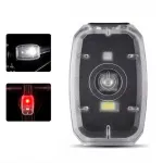WEST BIKING Mini Portable Bike Taillight 4 Light Modes USB Rechargeable 180° Wide Angle PX5 Waterproof White Red Warning Bicycle Back Light for Cycling Running Hiking