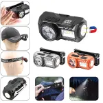 USB Motion Sensor LED Headlamp Clip-on Light Cap Headlight Rechargeable Mini Head Flashlight with Clip Magnet For Camping Fishing