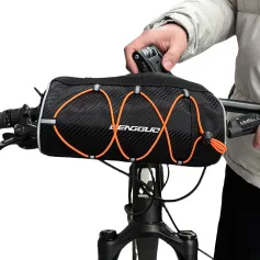 BENGGUO 2.5L Multi-functional Bike Handlebar Bag Portable Reflective Large Capacity Storage Shoulder Bag Bicycle Bag for Outdoor Cycling