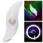 BIKIGHT LED Bicycle Wheel Tire Colorful Light Waterproof Willow Shape Bicycle Tyre Flash Decoration Warning Light for Night Cycling