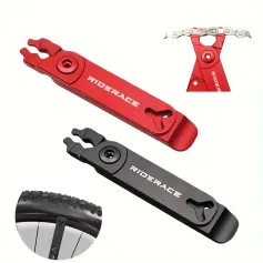 RIDERACE Aluminum Alloy Bicycle Chain Pliers Mini MTB Bike Quick Removal Install Plier Cycling Chain Buckle Open Close Clamp Repair Tools