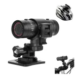 XANES 1080P Bicycle Helmet Camera 120° Wide Angle Bicycle Sports Camera IPX6 Waterproof Mini Motorcycle Helmet Camera Car Video Recorder Outdoor DV Video Camera
