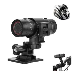 XANES 1080P 自転車ヘルメットカメラ 120°広角 自転車スポーツカメラ IPX6 防水 ミニバイクヘルメットカメラ 車載ビデオレコーダー 屋外 DV ビデオカメラ