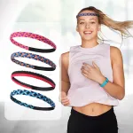 AOLIKES Weave Elastic Yoga Sweatband For Women Men Running Hair Bands Fitness Sweat Bands Sport Silicone antiskid Headband