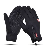 Warm fietsryhandskoene Slijtvaste aanraakskerm Waterdigte Winddigte handskoene vir buitelugsport hardloop