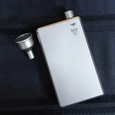 Keith Pure Titanium Hip Flask With Funnel 100ml Drinkware Outdoor Sports Camping Hiking Pot Whiskey Bottle