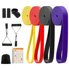 KALOAD 11pcs Heavy Duty Latex Resistance Band Exercise Elastic Band Set For Sport Strength Pull Up Assist Band Workout Pilates Fitness Equipment