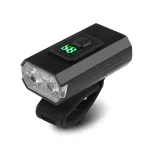 YUNMAI Z-03C 500Lm kerékpárlámpák alumíniumötvözet 1000mAh akkumulátor LED kijelző vízálló Type-C töltő kerékpár első lámpa az éjszakai utazás élményéhez