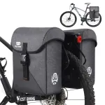 WEST BIKING 35L Bicycle Pannier Bag Waterproof 300D Polyester Sturdy Double Side Bike Bag Anti-Scratch Night Reflective Bike Rear Bag for MTB