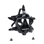DIDEEP Snorkeling Full Face Mask Diving Goggle Anti Fog Leakproof 180° Panoramic View Silicone Scuba Face Mask