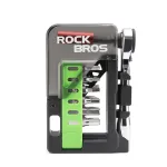 ROCKBROS 12-in-1 Portable Mini Bicycle Repair Tools Kit Multifunction Aluminum Alloy Bike Ratchet Wrench Screwdriver Maintenance Set for Road MTB