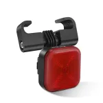 WEST BIKING 20LM LED Square Bicycle Taillight Type-C Charging Waterproof 5 Modes Warning Bike Rear Light for MTB Seat Post/Saddle