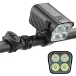 BENGGUO 2-in-1 LED Bicycle Front Light with Bell Horn 4 Super Bright LEDs 500mAh Battery Type-C Charging Safe for Night Cycling