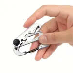 IPRee 9in1 13in1 Mini Multifunction Wrench & Bottle Opener Compact Card Tool Stainless Steel ປີນ Carabiner EDC Keychain Gear Rope Cutter Camping Hiking Outdoor Tools