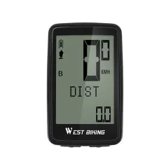 WEST BIKING 5 Languages Bike Computer 21 Functions Touch Screen USB Charging Waterproof Wireless Bicycle Speedometer Odometer for MTB Road Cycling