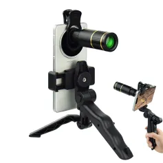 IPRee 22X Monoculars Metal Telescope Lens Concert HD Mobile Phone Camera Telescope for Hiking Camping Wildlife Observation Moon Sports Game Concert Watching