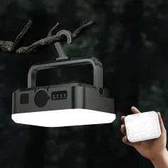 IPRee Solar Camping Led Lamp Portable Hanging Tent Light 4000MAH Rechargeable Spotlight Bank Work Lantern Outdoor Camping BBQ Party
