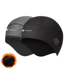 Wolfilist 1-Pack Unisex Breathable Thermal Cycling Skull Cap Winter Windproof Fleece Lined Full Coverage Headscarf Hat for Running Skiing Motorcycle Riding