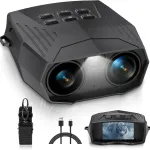 IPRee عالية الوضوح الأشعة تحت الحمراء للرؤية الليلية 10X Zoom الرقمية 5K 60MP في الهواء الطلق تلسكوب الكاميرا للتخييم للصيد والتخييم