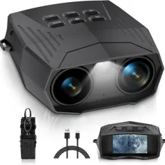 IPRee Høyoppløselig Infrarød Nattsyn 10X Zoom Digital 5K 60MP Utendørs Teleskopkamera For Jakt Camping