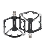 MEROCA DU 3 Bearing Bicycle Pedal Aluminum Alloy Anti-slip Widened Lightweight Labor-saving Bike Pedal for MTB Road Cycling